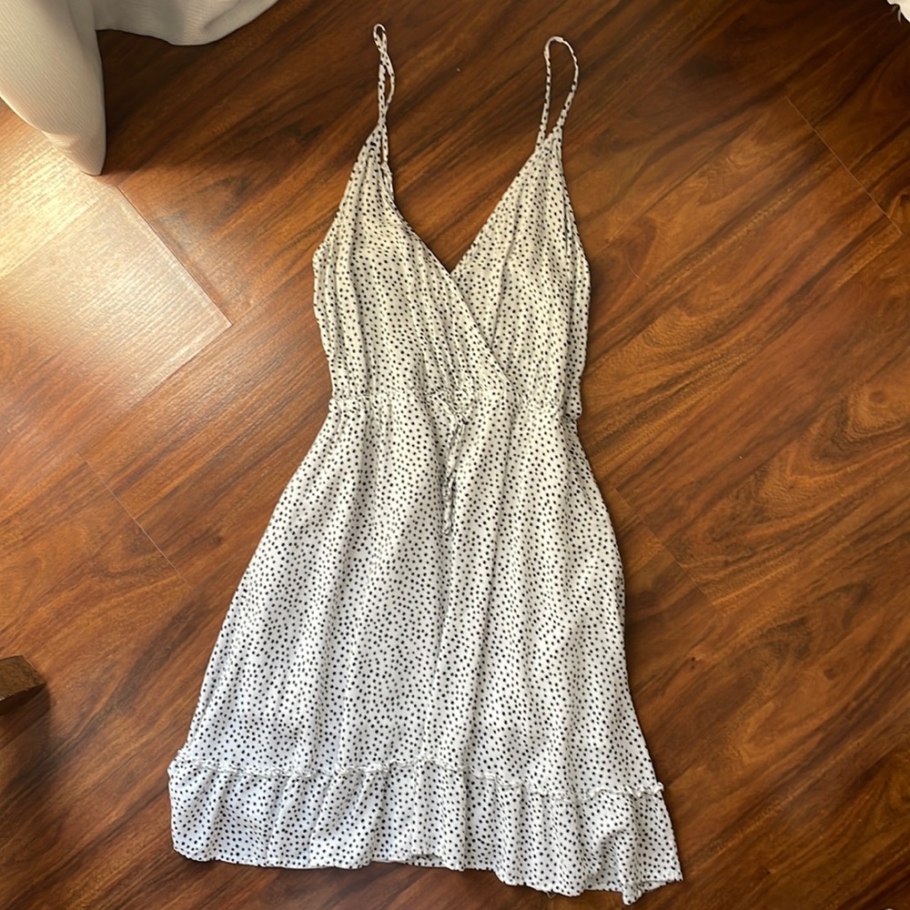 Spaghetti Strap Dress (mini polka dots)